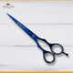 Plasma Coated Metallic Blue Barber Scissor