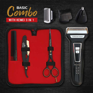 Basic Combo with Kemei 3 in 1 Trimmer
