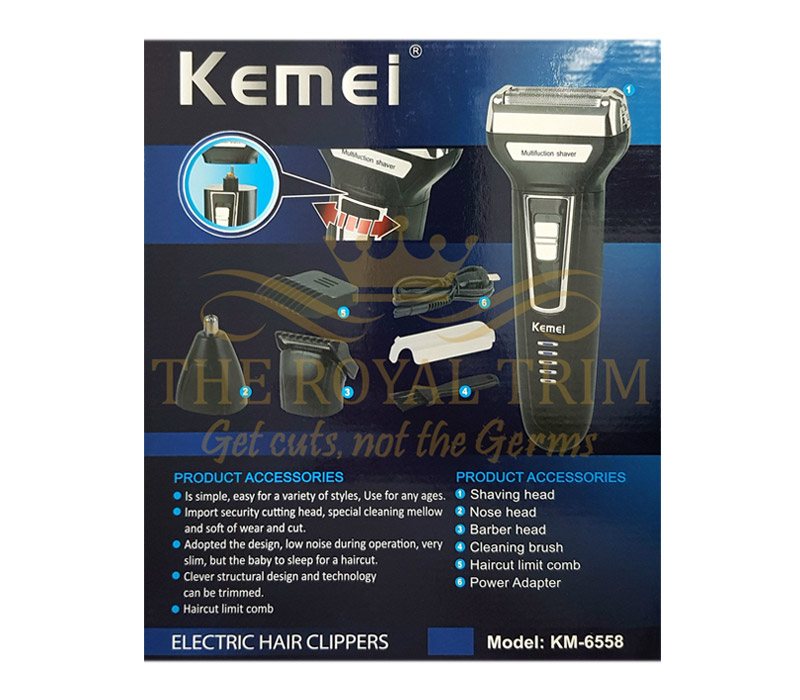 Kemei Multi-Function Shaver (3 in 1 Grooming) – The Royal Trim